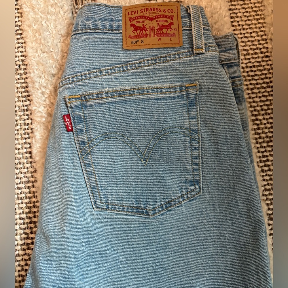 Levi's 501 Skinny Light Blue Jeans
